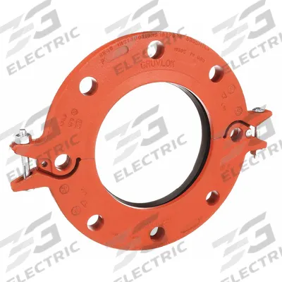 GRUVLOK Metal Pipe Flange: Flange, 8 in, Ductile Iron, EPDM Seal, 300 psi - Grooved Pipe Flanges