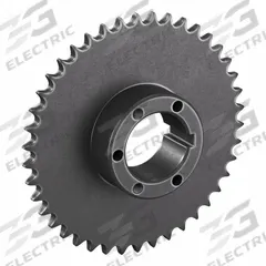 TSUBAKI Sprocket: For 40 Chain, 42 Teeth, 6.691 in Pitch Dia, 6.972 in Outside Dia, Steel (MPN 40P42). Key specifications — Brand: TSUBAKI; Required Bushing Series: P1.