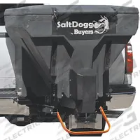 SALTDOGG Tailgate Spreader: Vehicle Battery-Powered, Compatible With: Truck, Broadcast, Poly Hopper (MPN TGS07). Key specifications — attr1033997: Steel; attr1033998: Poly; attr1034001: Hitch; attr1034002: Vehicle Battery-Powered; attr1034003: Tailgate Spreader; attr1034007: Horizontal Auger; attr1040777: Truck; attr1033988: SALTDOGG.