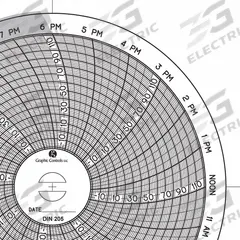 GRAPHIC CONTROLS Circular Paper Chart: Dickson, 0°F to 150°F, Chart 205, Dickson, Universal, 60 PK. Key specifications — attr1000971: DTP; attr1001003: GRAPHIC CONTROLS; attr1001002: Temperature °F.