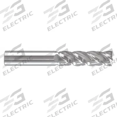 APPROVED VENDOR Square End Mill: Carbide, 4 Flute, 1" Mill Dia, 4" LOC, 7" OAL (MPN 284-000336) - Fast-Cutting Carbide Square End Mills
