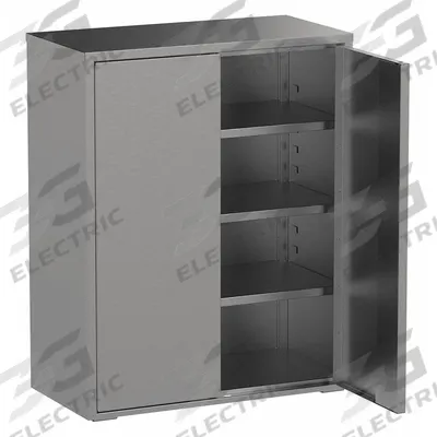 JAMCO Storage Cabinet: 36 in x 18 in x 61 in, Paddle Handle & Keyed, 18 ga Panel Thick - Corrosion-Resistant Industrial Shelf Cabinets