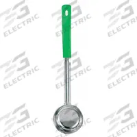 CRESTWARE Portion Controller: 4 oz Capacity, Stainless Steel, Solid, Green, 13 1/2 in Overall Lg (MPN SPO4). Key specifications — Manufacturer Part Number: SPO4; Color: Green; Material: Stainless Steel; NSF Certified: No; Perforated/Solid: Solid; Product Type: Portion Controller; Brand: CRESTWARE.