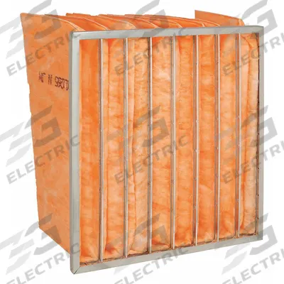 GRAINGER Pocket Air Filter: 24 in x 20 in x 22 in, MERV 13, Orange, Fiberglass - MERV 13 Pocket Air Filters