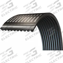 CONTINENTAL V-Belt: 10/5V2650, 10 Ribs, 267.1 in Outside Lg, 6 13/64 in Top Wd, 17/32 in Thick (MPN 20062614)