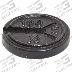 RICE LAKE WEIGHING SYSTEMS Calibration Weight: 0.5 lb Nominal Mass, Slotted Calibration Wt, 7, 0.5lb (MPN 10152). Key specifications — Brand: RICE LAKE WEIGHING SYSTEMS; Calibration Weight Material: Cast Iron.