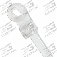 PANDUIT Cable Tie: 4 1/2 in Nominal Lg, 3/4 in Nominal Max. Bundle Dia., 0.1 in Wd, 1,000 PK (MPN PLC1M-S4-M). Key specifications — Screw Mount Hole Size: #4; Color: Natural; Brand: PANDUIT.
