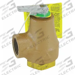 WATTS Pressure Relief Valve: FNPTF x FNPTF, 3/4 in x 3/4 in, Iron, 10 psi Max. Op Pressure (MPN 0358551). Key specifications — Brand: WATTS.
