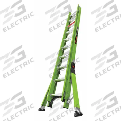 LITTLE GIANT Extension Ladder: 20 ft Ladder Size, Fiberglass, 300 lb Load Capacity - Non-Conductive Fiberglass Extension Ladders