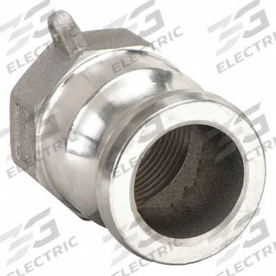 APPROVED VENDOR Cam and Groove Adapter: 4 in Coupling Size, 4 in Hose Fitting Size, 4 in -8 Thread Size - Type A Aluminum Cam & Groove Fittings