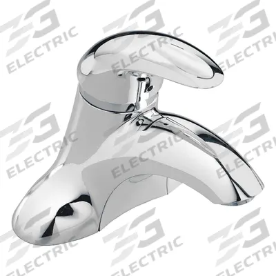 AMERICAN STANDARD Low Arc Bathroom Faucet: Reliant 3, Cast Brass, Chrome Finish - Centerset Handle Bathroom Faucets