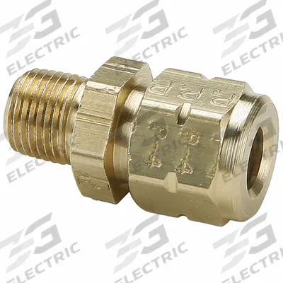 PARKER Compression Fitting Adapter: 1/2 in OD x 3/8 in OD Fitting Size - Oil, Fuel & Coolant Compression Fittings