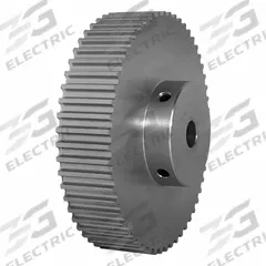 DAYTON Timing Pulley: Curvilinear, Fixed, For HTD Timing Belt Section, For 15 mm Belt Wd, 56 Teeth (MPN 56-5M15-6A5). Key specifications — Brand: DAYTON; Finish: Clear Anodized; For Belt Series: Powerhouse®.