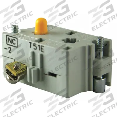 EATON Contact Block: 30 mm Panel Mounting Size, 1NC, Momentary - Contact Blocks