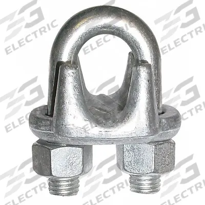 APPROVED VENDOR Wire Rope U-Bolt Clip: 1/8 in Compatible Rope Dia, 3 1/4 in Rope Turnback Lg - U-Bolt Clips