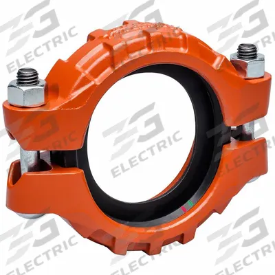 VICTAULIC Clamp Coupling: Flex Bolted Clamp, 6 in x 6 in, Ductile Iron - Grooved Pipe Couplings