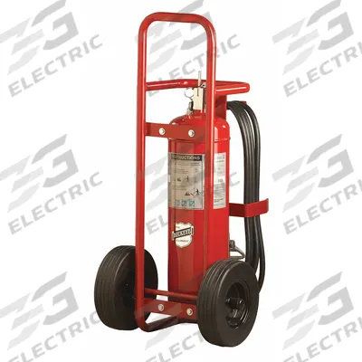 BUCKEYE Wheeled Fire Extinguisher: 50 lb Extinguisher Capacity, 10A:160B:C - Wheeled Class ABC Fire Extinguishers