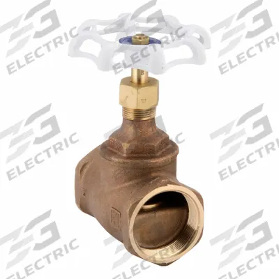 MILWAUKEE VALVE Globe Valve: For Gas/Oil/Water Media, Bronze, Z-Body, 2 in Pipe Size - Lead-Free Bronze Straight-Body General-Service Globe Valves