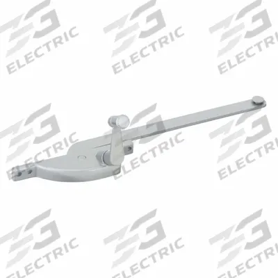 APPROVED VENDOR Window Operator: Crank, Handle Included, Left-Hand, Frame, Gray - Awning & Casement Window Operators & Handles
