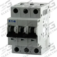EATON IEC Supplementary Protector: 20 A Amps, 96V DC, 15kA at 277/480V AC, Lug, FAZ, 277/480V AC (MPN FAZ-C20/3). Key specifications — Terminal Connection: Lug; Series: FAZ; AC Voltage Rating: 277/480V AC; DC Voltage Rating: 96V DC; Max. AIR Rating: 15kA at 277/480V AC; Brand: EATON.