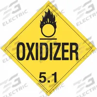 LABELMASTER Oxidizer Placard: Oxidizer, 10 3/4 in x 10 3/4 in, 10 3/4 in Label Ht, Vinyl, 25 PK (MPN Z-PVX). Key specifications — Brand: LABELMASTER; Message: Oxidizer.