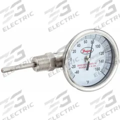 DWYER Dial Thermometer: -40°F to 160°F, ±2%Full Scale Accuracy, 6 in Stem Lg, 3 in Dial Dia (MPN BTLS36041). Key specifications — Accuracy: ±2 % Full Scale; Brand: DWYER.