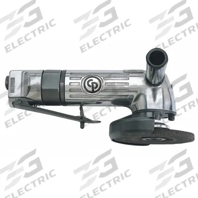 CHICAGO PNEUMATIC Air Angle Grinder: 4 in Wheel Dia, 0.6 hp Horsepower - Standard Reach Air-Powered Angle Grinders