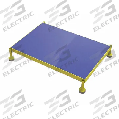 TRI-ARC Adjustable Height Work Platform: 14 in Platform Ht - Max, 24 in Platform Wd - Cushioned Adjustable-Height Single-Step Platforms
