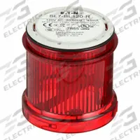 EATON Tower Light Module: Flashing, 110/120V AC, Red, 73 mm Overall Dia, 3 in Overall Ht, SL7 (MPN SL7-BL120-R). Key specifications — Brand: EATON; Compatible with Series: SL7; Lens Color: Red; Operating Voltage: 110/120V AC; Manufacturer Part Number: SL7-BL120-R.