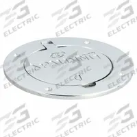 SPALDING Locking Floor Cover Plate: Silver, 7 in Overall Dia (MPN 19-875). Key specifications — attr990165: Locking Floor Cover Plate; attr990150: Silver; attr1029681: Steel; attr991583: SPALDING.