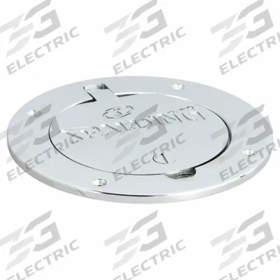 SPALDING Locking Floor Cover Plate: Silver - Gym Floor Cover Plates & Anchors