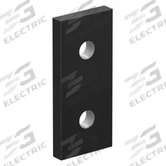 Straight Flat Plate: Straight Flat Plate, 10 Series, 3/16 in x 7/8 in x 2 in, For 17/64 in Slot Wd (MPN 4107-BLACK). Key specifications — Material: Aluminum; Brand: 80/20; Finish: Anodized.
