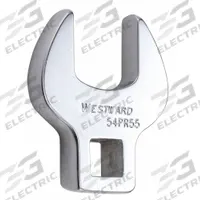 WESTWARD Crowfoot Socket Wrench: Alloy Steel, Chrome, 3/8 in Drive Size, 19 mm Head Size (MPN 54PR55). Key specifications — attr309661: Alloy Steel; attr309662: Chrome; attr324934: WESTWARD.