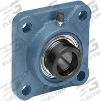 TRITAN 4 Bolt Flange Bearing: Radial Ball, 1 3/4 in Bore, Cast Iron, Eccentric Collar, 5 5/16 in Lg (MPN HCFU209-28). Key specifications — Bore Type: Cylindrical; Brand: TRITAN; Lubricant Material: NLGI #2 Equivalent; Mounting Bolt Size: 1/2 in; System of Measurement: Inch.