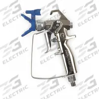 GRACO Airless Spray Gun: Airless, 10 in to 10 in, 1/4 in Air Inlet Size, NPSM, 1.49 lb Wt, Pressure (MPN 288420). Key specifications — Brand: GRACO; Air Inlet Type: NPSM; Compatible Fluid Type: Enamels; Includes: RAC x HandTite Guard; Material: Stainless Steel.