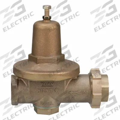 WILKINS Water Pressure Reducing Valve: FNPT x FNPT, 2 in Pipe Size, Bronze - High Capacity Water Pressure Regulators