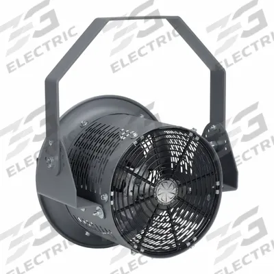 TPI INDUSTRIAL Mounted Fan: 8 in Blade Dia, 120V AC, 1/4 hp Motor HP - High-Velocity Industrial Wall-Mount Fans