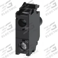 SIEMENS Lamp Module: 22 mm Size, Green, LED, 110 V AC Rating, No Transformer (MPN 3SU1401-1BC40-1AA0). Key specifications — Compatible Operator: Push Button; Compatible with Series: 3SU1; Terminal Connection Type: Screw Terminals; Brand: SIEMENS; Manufacturer Part Number: 3SU1401-1BC40-1AA0; Includes Bulb: Bulb Included.