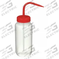 APPROVED VENDOR Wash Bottle: 500 mL, No Imprinting, Red, Wide, Std Spout Spout, White (MPN 6FAR9). Key specifications — Closure Color: Red; Vented/Nonvented: Nonvented; Body Color: White; Brand: APPROVED VENDOR; Imprinting Group: No Imprinting or Write On.