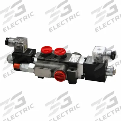 CHIEF Hydraulic Manifold Valve: 13 gpm Max Flow Rate, Three Positions, Inlet/Outlet/Work - Solenoid-Operated Directional Control Valves