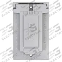 BELL Weatherproof Cover: Die-Cast Zinc, Outdoor Receptacles, 1 Gangs, 4 9/16 in Overall Ht, 3R, Gray (MPN 5103-0). Key specifications — Brand: BELL; Color: Gray; Compatible with Product Type: Outdoor Receptacles; Mounting Orientation: Vertical.