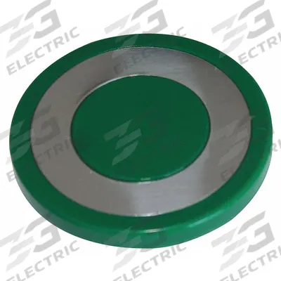 EATON Mushroom Head: 30 mm Panel Size, Non-Illuminated, Metallic - Heads for Push Buttons
