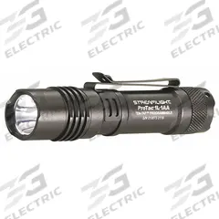 STREAMLIGHT Flashlight: 350 lm, 1.5 hr Run Time at Max. Brightness, 160 m Max Beam, 3 Light Outputs (MPN 88061). Key specifications — Brand: STREAMLIGHT; Switch Location: Tail; Battery Requirements - Broad: Includes 1 CR123.