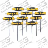 WIHA Hex Key Set: 6 - 10 Pieces, SoftGrip, T, SAE, Single Ball End, Long, 10 Pieces, Chrome, 10 Tips (MPN 54097). Key specifications — attr1205553: Not Tether Capable; attr1205554: WIHA; attr1205568: Chrome; attr1293176: 6 - 10 Pieces.
