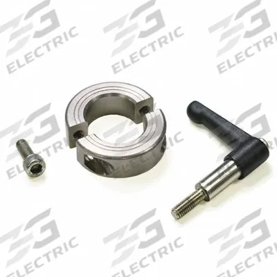 RULAND MANUFACTURING Quick Clamping Shaft Collar: 54 mm Bore Dia, Round, 303, Stainless Steel - Stainless Steel Two-Piece Clamping Lever Shaft Collars