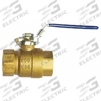 MILWAUKEE VALVE Manual Two-Way Ball Valve: 2 1/2 in, Brass, Straight, FNPT x FNPT, Two-Piece, Lever (MPN 2-1/2" BA-475BLL). Key specifications — Brand: MILWAUKEE VALVE; Handle: Locking Lever.