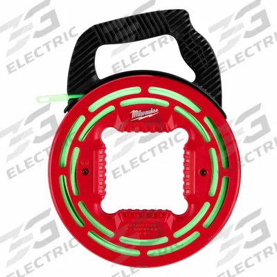 MILWAUKEE Fish Tape: 40 ft Lg, Round Tape Shape, Non-Conductive Eyelet End Style - Non-Conductive Fish Tapes