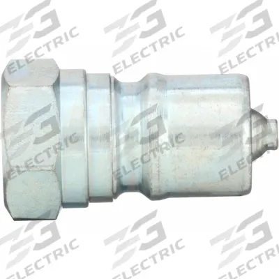 PARKER Hydraulic Quick Connect Hose Coupling: 1/8 in Coupling Size, Steel - ISO B Series Hydraulic Quick-Connect Coupling Plugs