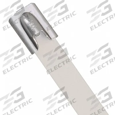 PANDUIT Cable Tie: 14 1/2 in Nominal Lg, 4 in Nominal Max. Bundle Dia., 0.31 in Wd - Coated 316 Stainless Steel Cable Ties