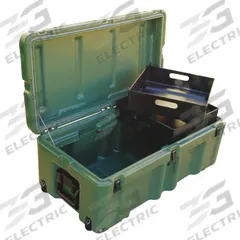 PELICAN Footlocker: 20.9 gal, 17 in x 33 in x 14 in, Green, Plastic, 2 Handles, Soft Grip Handle (MPN 472FTLK1137). Key specifications — attr1265575: Lock-Ready Hasp; attr1188468: PELICAN; attr1188455: Green; attr1188463: Soft Grip.